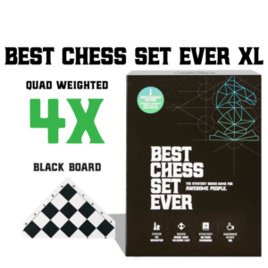 Best Chess Set Ever XL (Black Board) 4X