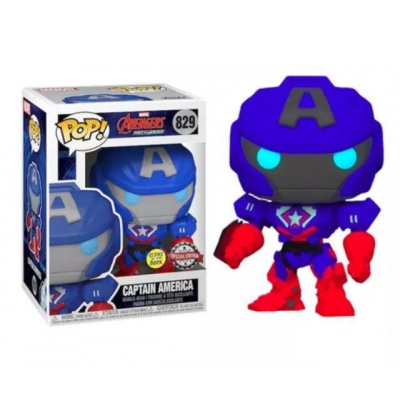 Funko POP Marvel: Marvel Mech- CapAmerica(GW) Asmodée-Blackfire