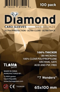 TLAMA games Obaly na karty Diamond Bronze: "7 Wonders" (65x100 mm) (80 mikronů