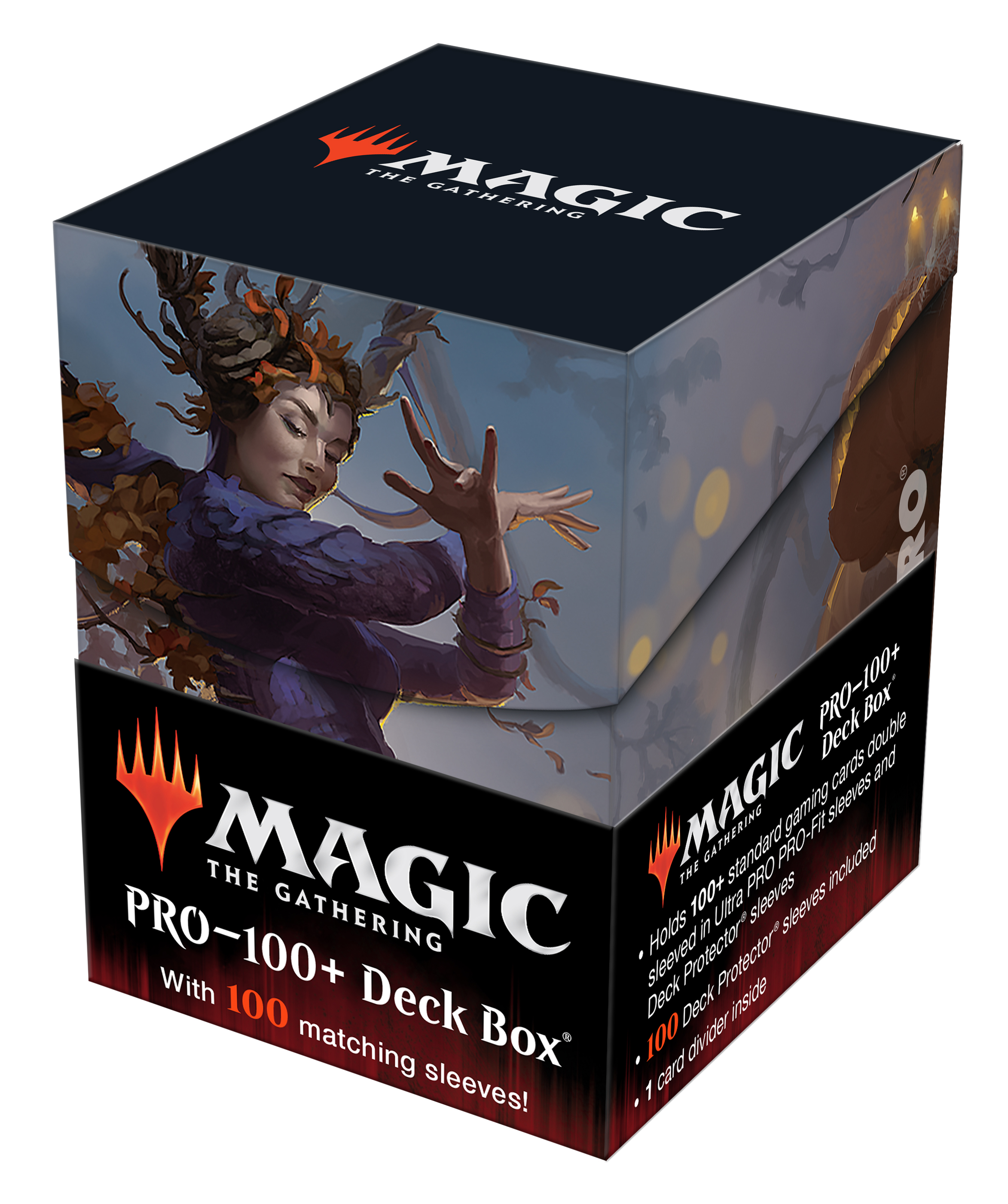 Ultra Pro Commander Innistrad Midnight Hunt PRO 100+ Deck Box and 100ct sleeves V1 for Magic: The Gathering