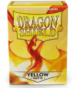 Obaly na karty Dragon Shield Protector - Matte Yellow - 100 ks